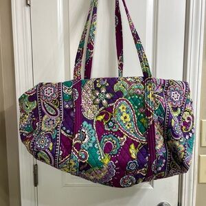 Vera Bradley Purple Paisley Women's Duffel Bag